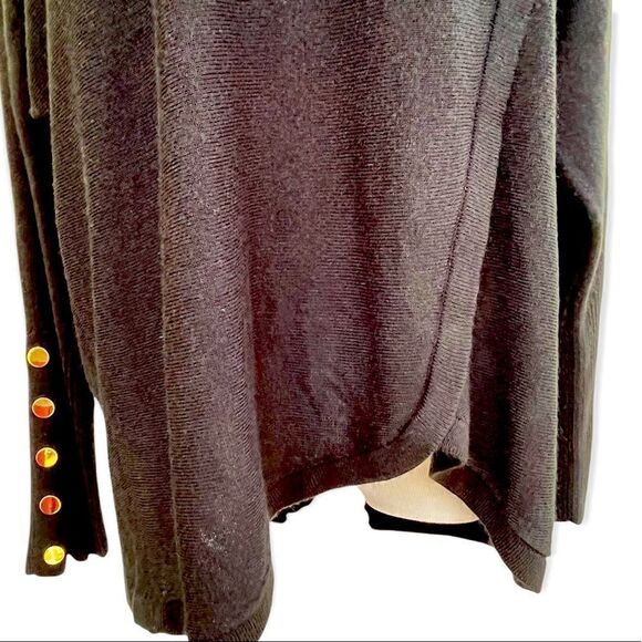 New Directions Soft Black Oversized Cowl Neck Sweater PL - Picture 6 of 7
